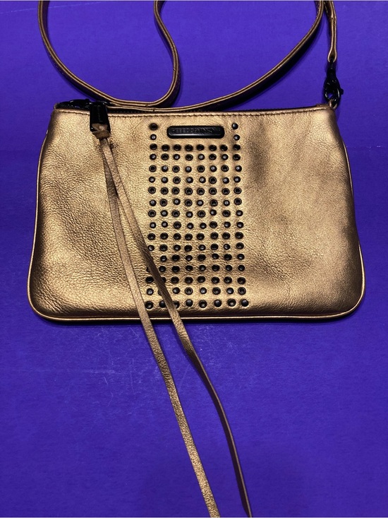 Rebecca Minkoff Handbags - Rebecca Minkoff Metallic Gold Studded Crossbody Bag